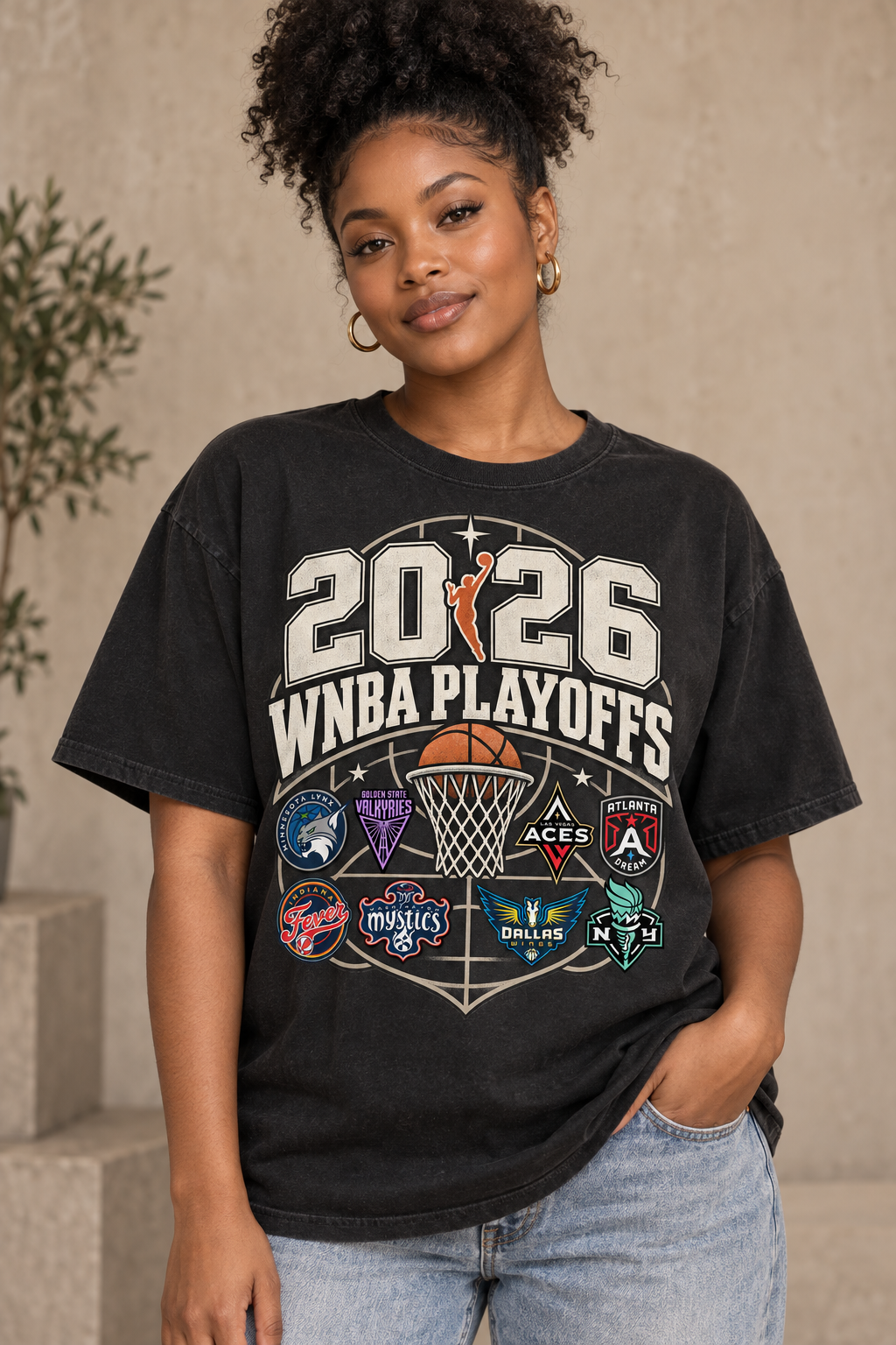2026 WNBA Playoffs T-Shirt | Basketball Championship Teams Tee