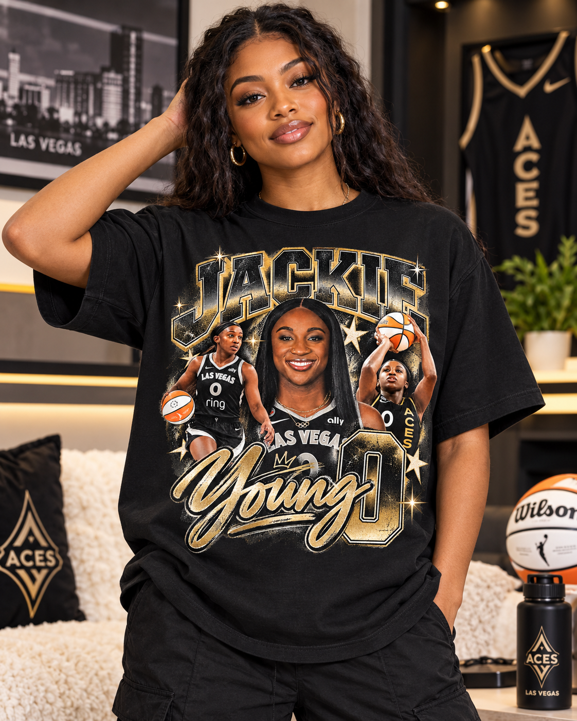 Jackie Young T-Shirt | Las Vegas Aces