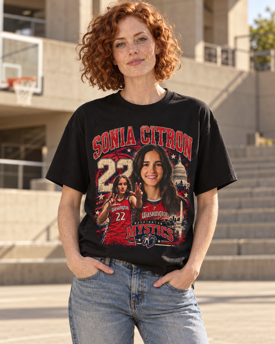 Sonia Citron T-Shirt | Washington Mystics — lifestyle mockup